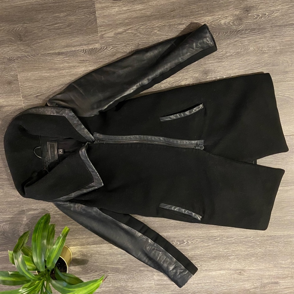 Danier leather wool jacket coat xxs